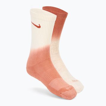 Nike Everyday Plus zokni 2 pár többszínű/narancs színben