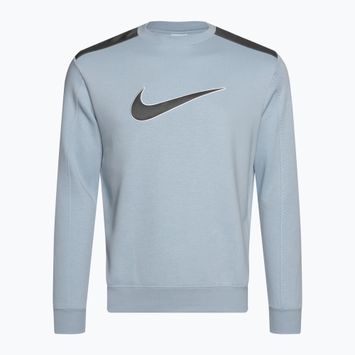 Férfi Nike Sportswear Fleece Crew világos páncélkék/vasszürke melegítőfelső