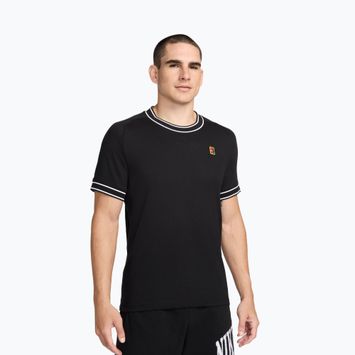 Férfi teniszpóló Nike Court Heritage black/white