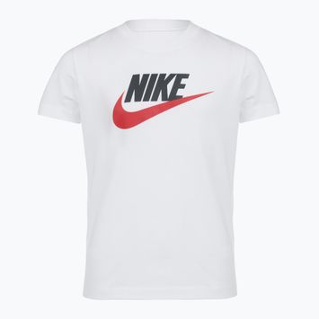 Gyerek póló Nike Sportswear white/obsidian/university red