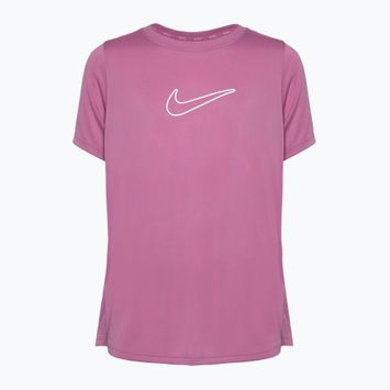 Nike One Dri-Fit magic flamingo/fehér gyermekpóló