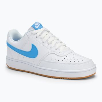 Férfi Nike Court Vision Low fehér/rágósárga/egyetemi kék cipő