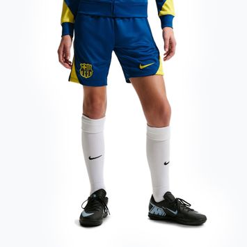 Gyerek labdarúgó rövidnadrág Nike FC Barcelona Strike SE Jr gym blue/opti yellow/opti yellow