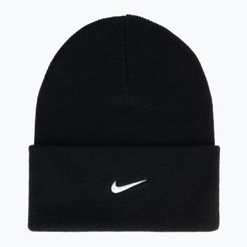 Téli sapka Nike Peak Swoosh Beanie black/white