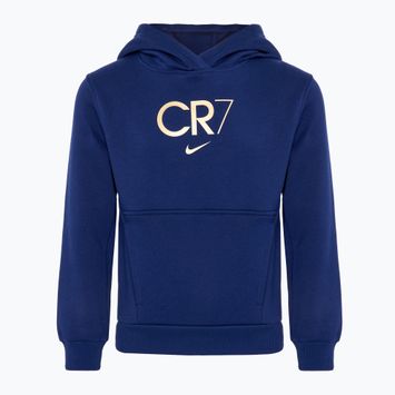 Gyermek Nike CR7 Club Fleece pulóver kék üres/metál arany