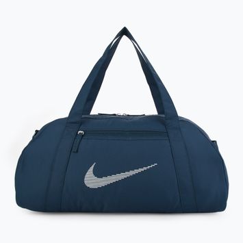 Női sporttáska Nike Gym Club 24 l armory navy/ armory navy/ metallic silver