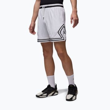 Férfi kosárlabda rövidnadrág Jordan Mesh Diamond 4" white/black/black
