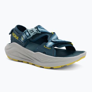 HOKA Infini Hike TC kék szürkület/borsózöld férfi szandálok