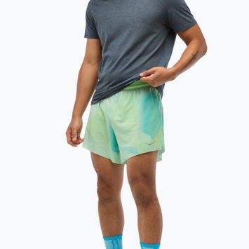 Férfi HOKA Glide With Brief 5" almás ködös futónadrág