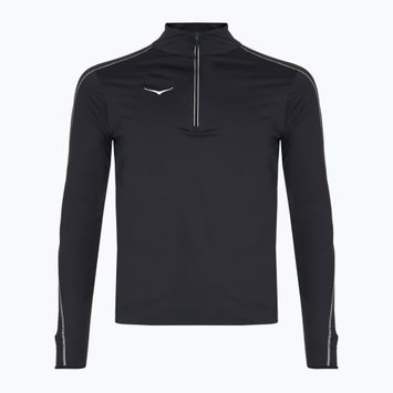 Férfi HOKA GlideTech Quarter Zip futó melegítőfelső fekete