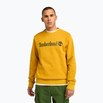 Férfi pulóver Timberland Linear Logo Crew Neck chai tea