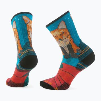 Női Smartwool Hike Targeted Cushion Geo Fox Print Crew zokni capri zoknik