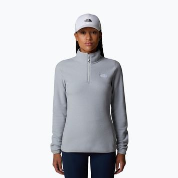 Női pulóver The North Face 100 Glacier 1/4 Zip tnf világos szürke