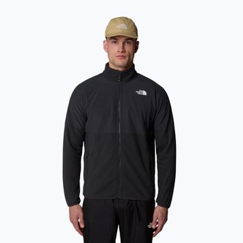 Férfi The North Face Glacier Heavyweight Full Zip pulóver aszfalt szürke/tnf fekete