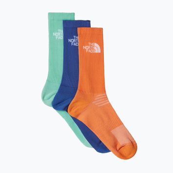 The North Face Multi Sport Cush Crew zokni 3 pár papaya/bright foam/indigó szilva