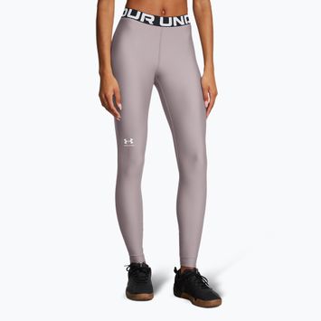 Under Armour HeatGear tetra szürke/fehér női edző leggings