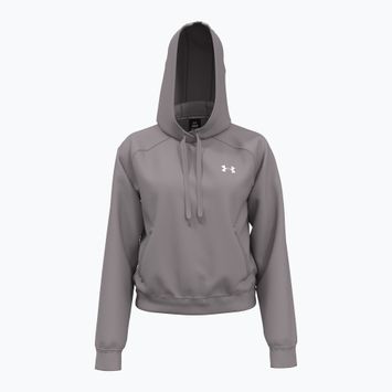 Női pulóver Under Armour Pro Fleece Hoodie tetra gray/white