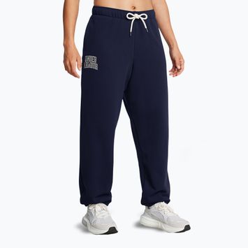 Női Under Armour Icon Heavyweight Terry Oversized midnight navy/summit white nadrág női nadrág