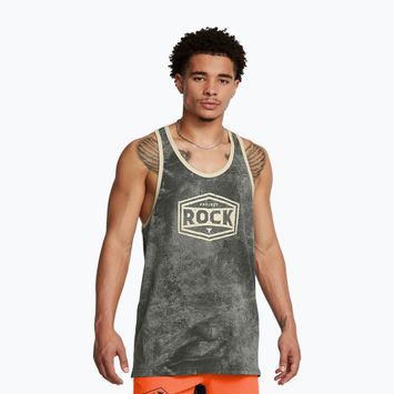 Férfi sporttrikó Under Armour Project Rock Racer clay green/silt