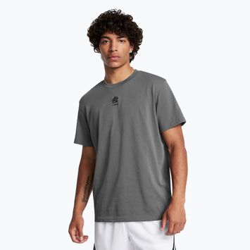 Férfi Under Armour Curry Hvyweight Logo póló castlerock/fekete