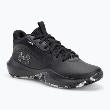 Under Armour Lockdown 7 kosárlabda cipő fekete/fekete/metál ezüst