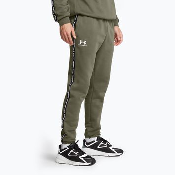 Férfi Under Armour Icon Fleece Jgr tengeri zöld/fehér nadrág