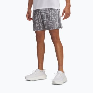 Férfi Under Armour Launch 7" Print mod szürke / acél / fényvisszaverő futónadrág