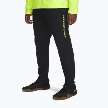 Under Armour Storm Run férfi futónadrág fekete / sárga / fényvisszaverő