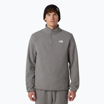 Férfi fleece pulóver The North Face Glacier Fleece 1/4 Zip középszürke szürke szőrzet