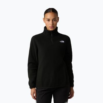 Női gyapjú pulóver The North Face Glacier Fleece 1/4 Zip fekete
