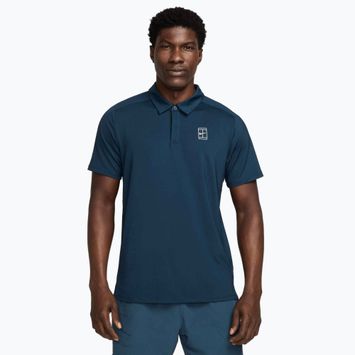 Férfi Nike Court Dri-Fit Advantage tenisz póló póló armory navy / fehér / fehér