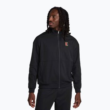 Férfi tenisz pulóver Nike Court Heritage black/black