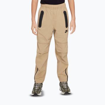 Nike Tech Woven gyermek nadrág ejtőernyős bézs/fekete
