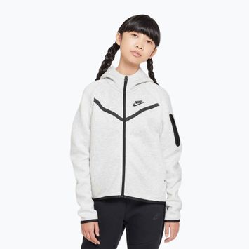 Nike Sportswear Tech Fleece gyerek pulóver light grey/heather/black/black