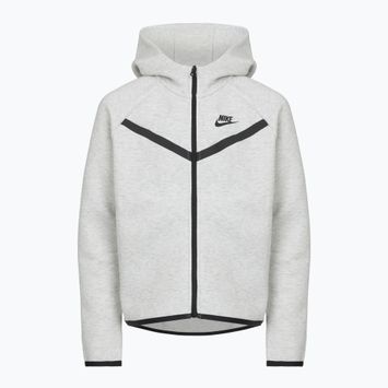 Nike Sportswear Tech Fleece gyerek pulóver light grey/heather/black/black