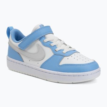 Gyerekcipők Nike Court Borough Low Recraft summit white/cobalt pulse/vast grey