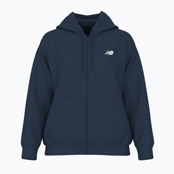 Női pulóver New Balance Fleece Logo Full Zip atlétikai nb navy Női pulóver New Balance Fleece Logo Full Zip atlétikai nb navy