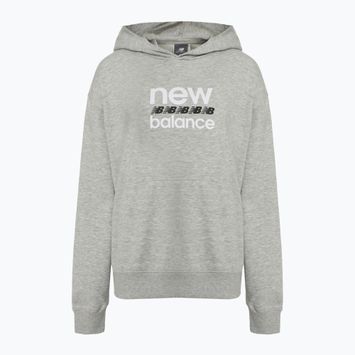 Női New Balance Sport Graphic francia frottír kapucnis pulóver atlétikai szürke