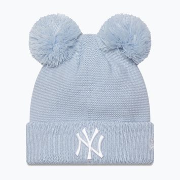 Női téli sapka New Era Wmns Double Pom Nyy pastel blue