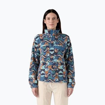 Patagonia női trekking pulóver LW Synch Snap-T P/O fecskefarkú geo/still kék