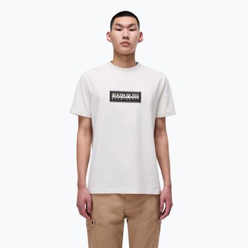 Férfi Napapijri S-Box Logo fehér whisper póló