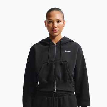 Női pulóver Nike Sportswear Phoenix Fleece Loose Full-Zip black/sail