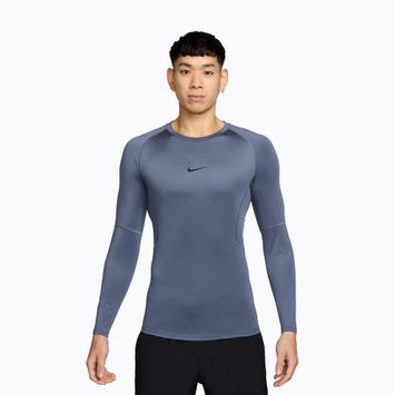 Férfi hosszú ujjú edzőfelső Nike Pro Dri-Fit Tight Fitness diffused blue/black