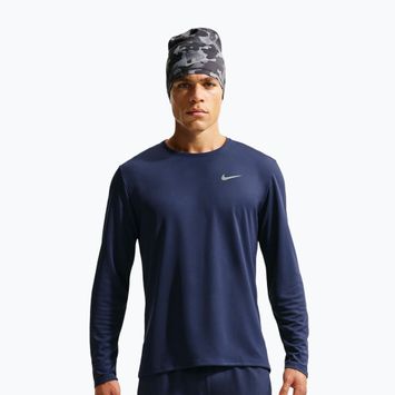 Férfi hosszú ujjú futópóló Nike Miler Dri-Fit UV midnight navy