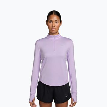 Női hosszú ujjú futófelső Nike Swift Dri-Fit UV 1/4-Zip violet mist