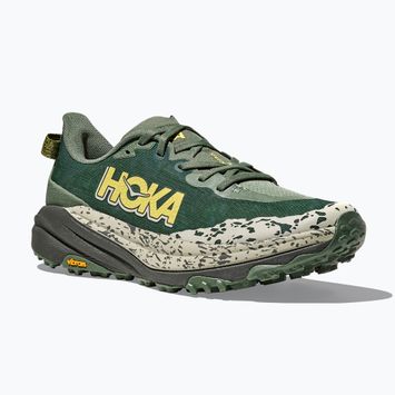 Férfi futócipő HOKA Speedgoat 6 Wide páfrány/aszfalt szürke