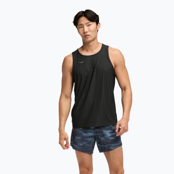 Férfi futópóló HOKA Airolite Tank 2.0 black
