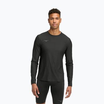 Férfi futó hosszú ujjú póló HOKA Airolite 2.0 black
