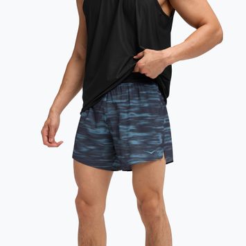 Férfi futóshort HOKA Glide 5" blue blurr