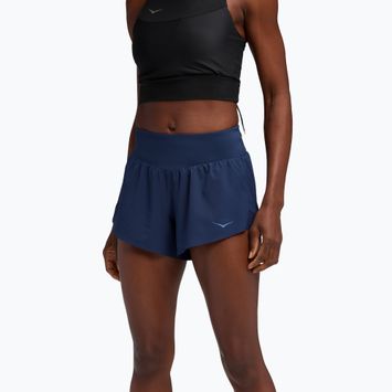 Női futóshort HOKA Glide 4" midnight blue